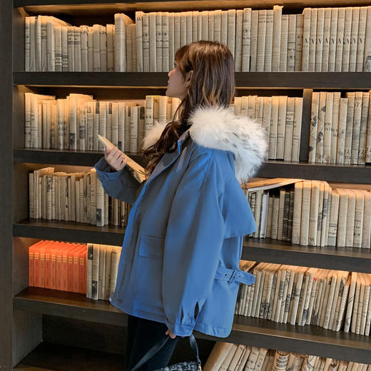 面包服短款加绒加厚棉衣棉服女2023年新款潮秋冬季外套厚棉袄mrr19 商品图0