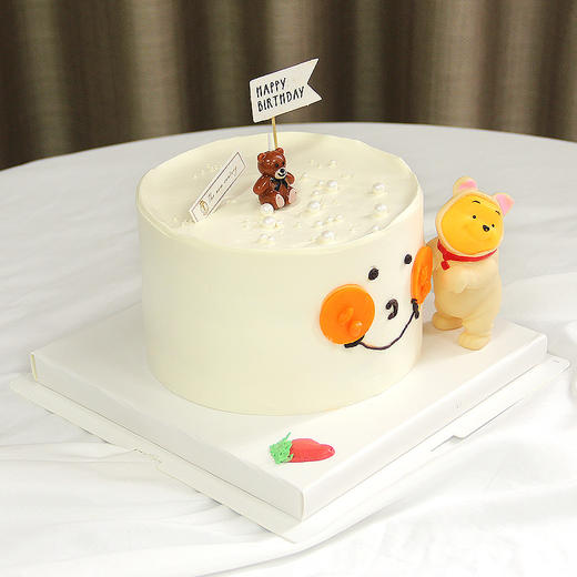 【鲜果蛋糕】熊熊派对三层鲜果夹心蛋糕（自提返红包） 商品图1