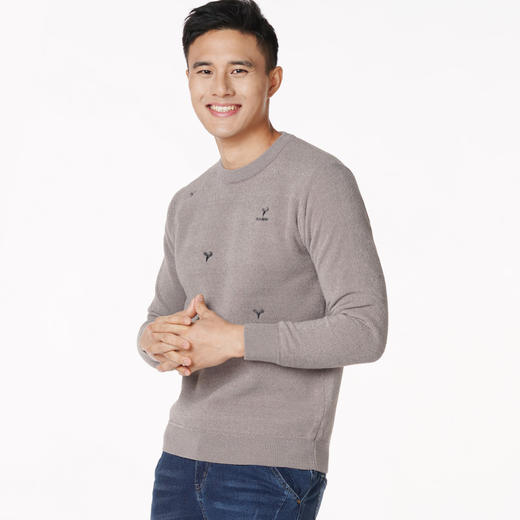 都市丽人都市锋尚超级暖负15度以下男士加厚单件仿毛衫加厚单件上衣保暖衣FW26C1 商品图1