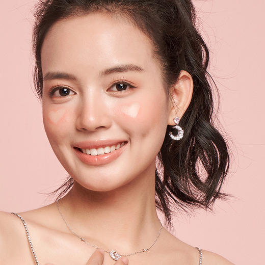 Fanci范琦【幻梦心月系列】幻梦心月耳环女925银月亮小众耳饰 商品图4