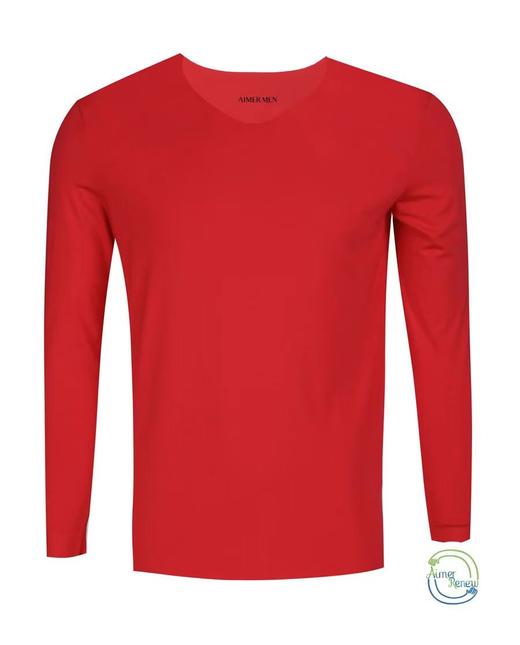 爱慕先生    高莫随心莫代尔V领长袖 商品图0