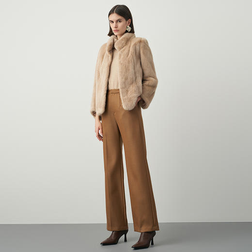 EITIE爱特爱冬季新款保暖短款皮草大衣女7293913 商品图1