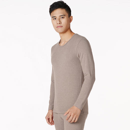 都市丽人都市锋尚舒暖负5度至5度男士特殊面料套装阳离子磨毛绒中套装保暖衣FW29A2 商品图1