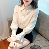 中式盘扣衬衫，秋季新款小众设计感衬衣长袖气质纯色衬衣上衣KQL-1310 商品缩略图1