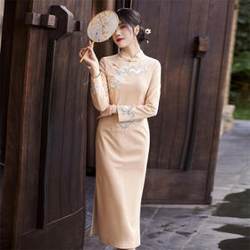 新款中式复古典雅国风修身显瘦气质旗袍FL-A9059