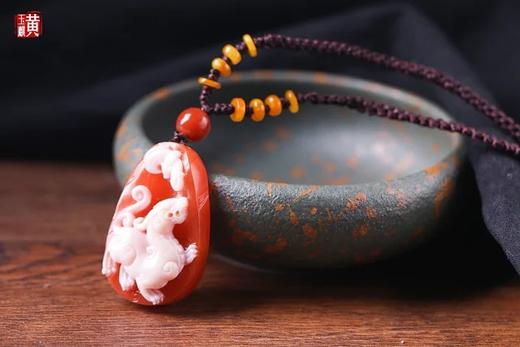 南红精雕【麒麟】吊坠 配精美编织挂绳 商品图1