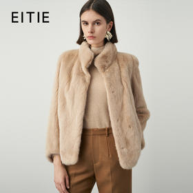 EITIE爱特爱冬季新款保暖短款皮草大衣女7293913