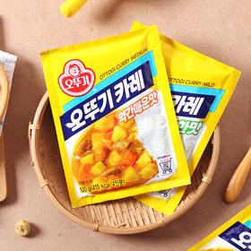 韩国进口不倒翁咖喱调和粉调味佐料酱韩式咖喱饭微辣100g