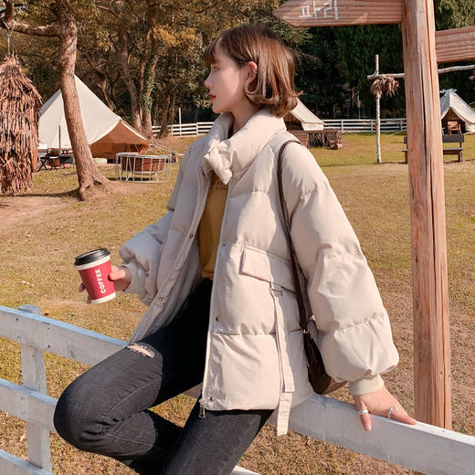 面包服短款加绒加厚棉衣棉服女2023年新款潮秋冬季外套厚棉袄mrr15 商品图3