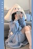 可爱珊瑚绒睡衣女2023年新款秋冬季大耳狗睡袍加厚长款浴袍myy04 商品缩略图5