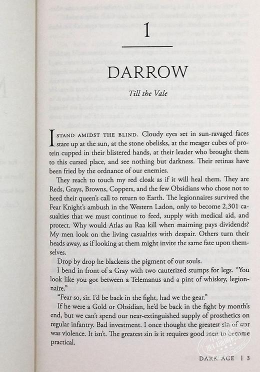 【中商原版】皮尔斯布朗：黑暗时代（火星崛起5） 英文原版 Dark Age Pierce Brown 商品图5