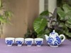 柴窑青花九桃壶杯套组 商品缩略图0