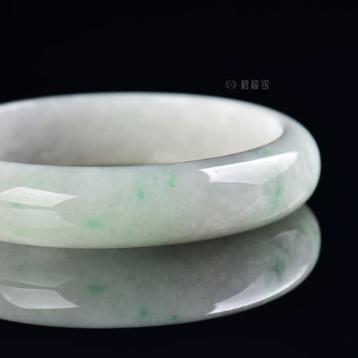 【雪花】飘花白底手镯-SZ408072 商品图2