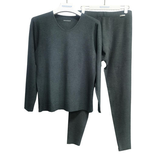 【双面绒随型裁】SCHIESSER德国舒雅双面绒男士保暖衣套装340g 65/16390W 商品图1