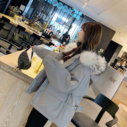 面包服短款加绒加厚棉衣棉服女2023年新款潮秋冬季外套厚棉袄mrr19 商品图3