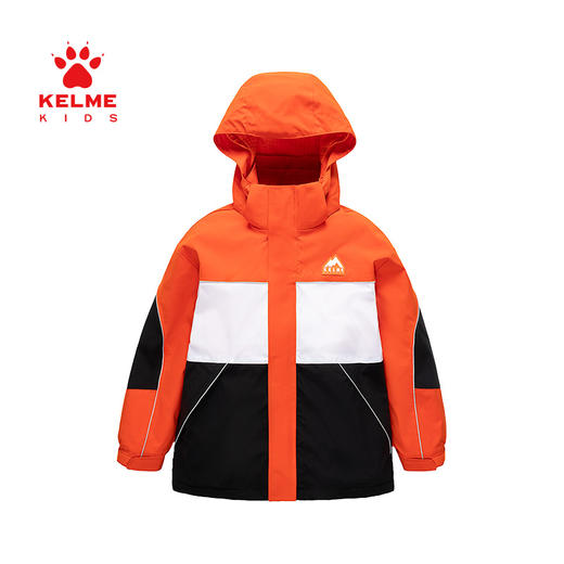 卡尔美 男童运动外套冬装三合一可拆卸儿童冲锋外套两件套 商品图4