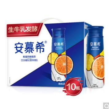 伊利 安慕希 橙凤梨希腊风味酸奶 230g*10瓶/箱 果肉酸牛奶 礼盒装 早餐伴侣 商品图0