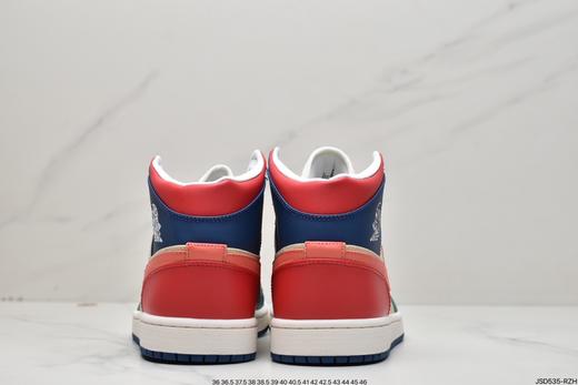 耐克乔丹Air Jordan 1 Mid Multi-Color多色拼接中帮休闲运动板鞋DN3738-400男女鞋 商品图5