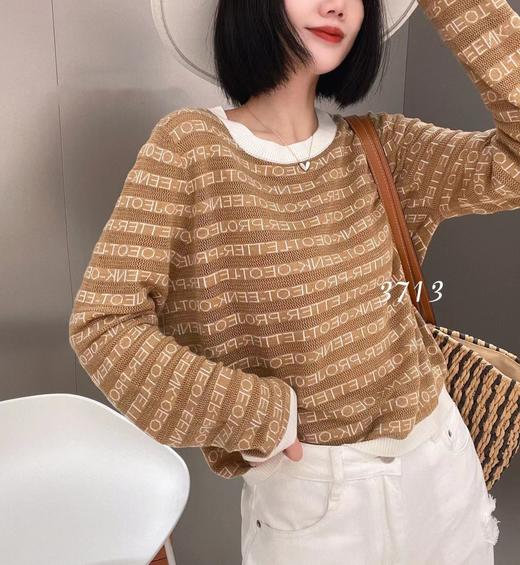 女圆领针织长袖123713 商品图1