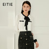 EITIE爱特爱秋季新款温柔百搭显瘦飘带上衣衬衫6709403 商品缩略图0