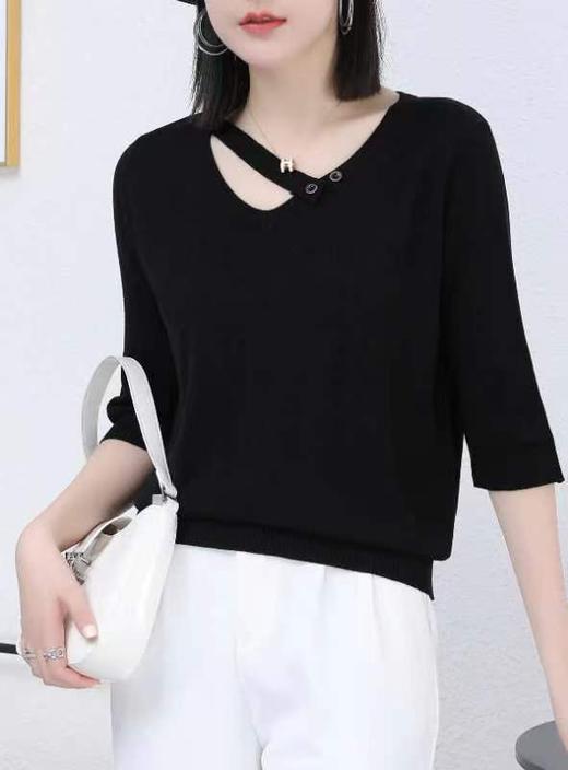 女中袖毛衣2204 商品图1