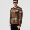 BURBERRY 巴宝莉 男士格纹羊毛提花圆领长袖针织衫 格子 8036603 A7028 商品缩略图1