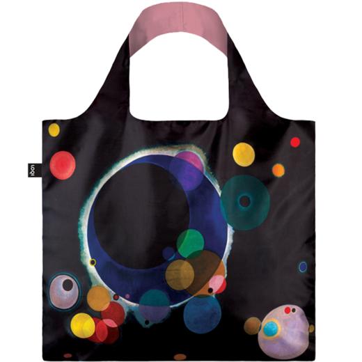 德国LOQI 博物馆系列 蒙德里安收纳袋 康定斯基 几个圈子 WK.SC 万用环保袋 ZP.MU.DE 再生环保材料 单肩可折叠 旅行大容量 防泼水 超轻50g可承重40斤 商品图4