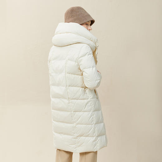 Famecoco范可儿原创双层立领羽绒服女中长款冬季保暖外套F228AD021 商品图3