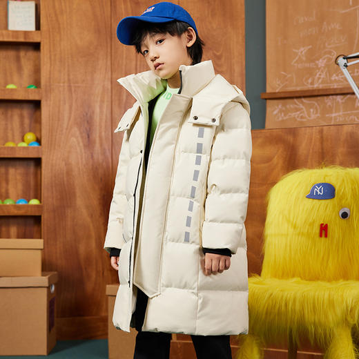 XBB鸭鸭儿童羽绒服中长款中大童新款童装男童可爱加厚保暖冬装外套 商品图3