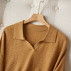 翻领毛衣女七分袖外穿收腰显瘦小个子短款针织衫CC-J997 商品缩略图3