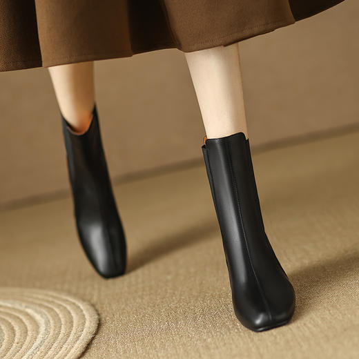 舒适百搭，新款坡跟短靴LD-6169 商品图6