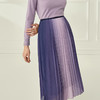 EITIE爱特爱秋季新款时尚气质通勤显瘦百搭百褶中腰半身裙6706401 商品缩略图1