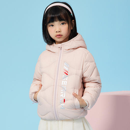 XBB-G9576儿童秋冬90绒羽绒服轻薄款男童女童字母款白鸭绒羽绒外套一件 商品图2