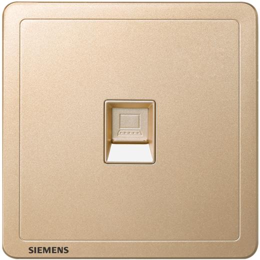 西门子开关插座面板致典日耀金六类电脑插座 商品图3