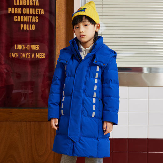 XBB鸭鸭儿童羽绒服中长款中大童新款童装男童可爱加厚保暖冬装外套 商品图0