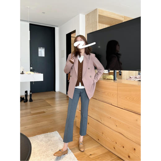 25特价 2209513    小开衩 直筒 百搭西裤 羊毛精纺 商品图9