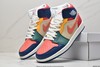 耐克乔丹Air Jordan 1 Mid Multi-Color多色拼接中帮休闲运动板鞋DN3738-400男女鞋 商品缩略图7