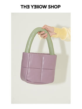 【迪丽热巴同款】THE YELLOW SHOP 中号柔软羽绒手提托特包