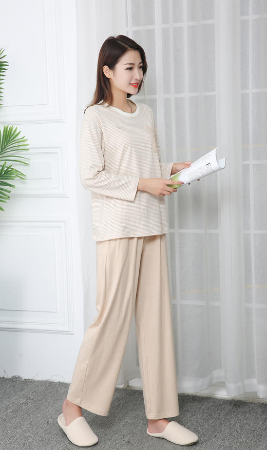 自然元素圆领家居套装女（M/L/XL） 商品图2