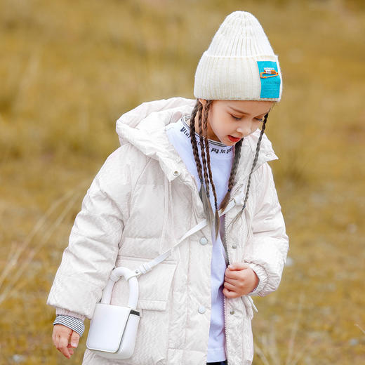 XBB-8805小猪吧啦女童羽绒服新款洋气中长款中大童小熊白鸭绒加厚秋冬外套 商品图4