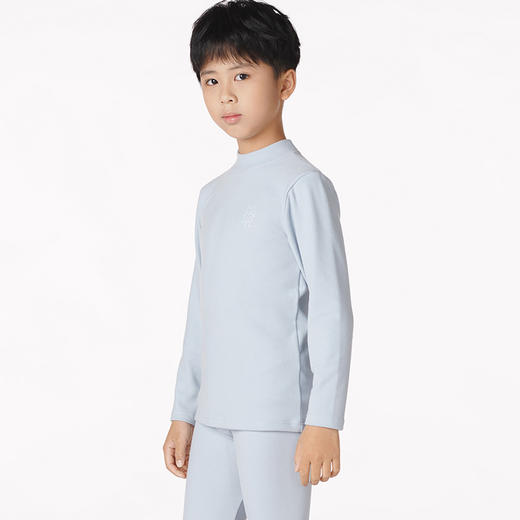 都市丽人眯雅佳舒暖负5度至5度童装特殊面料套装阳离子磨毛绒中套装保暖衣JW29A2 商品图2