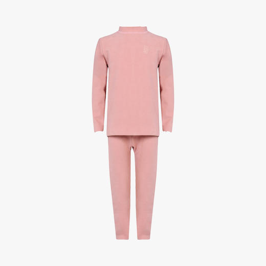 都市丽人眯雅佳舒暖负5度至5度童装特殊面料套装阳离子磨毛绒中套装保暖衣JW29A2 商品图7