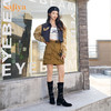 【春节不打烊】Safiya/索菲娅 长靴2022年新品新潮设计感小众绑带粗跟尖头显瘦高筒靴 SF24117146 商品缩略图1