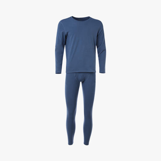 都市丽人都市锋尚轻暖5至15度男士特殊面料套装氨基酸呼吸衣薄套装保暖衣FW21A3 商品图5