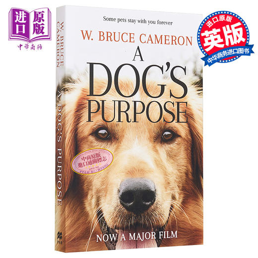 预售 一条狗的使命 新版 英文原版 电影小说 畅销书籍 同名电影感人上映 A Dog's Purpose W 布鲁斯 卡梅伦 美国年度好读小说奖 商品图0