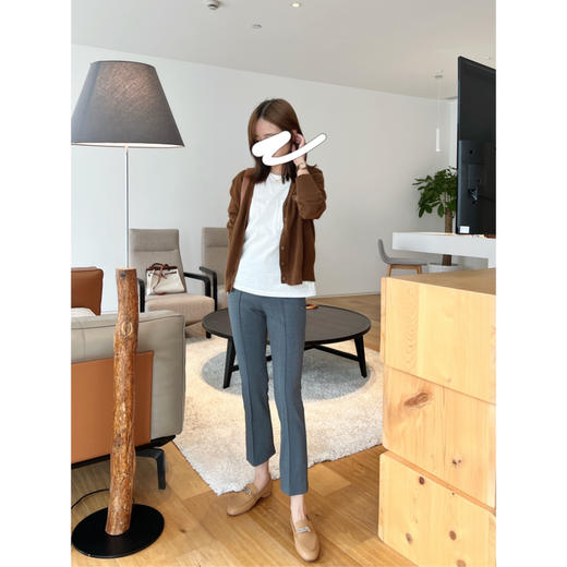 25特价 2209513    小开衩 直筒 百搭西裤 羊毛精纺 商品图6