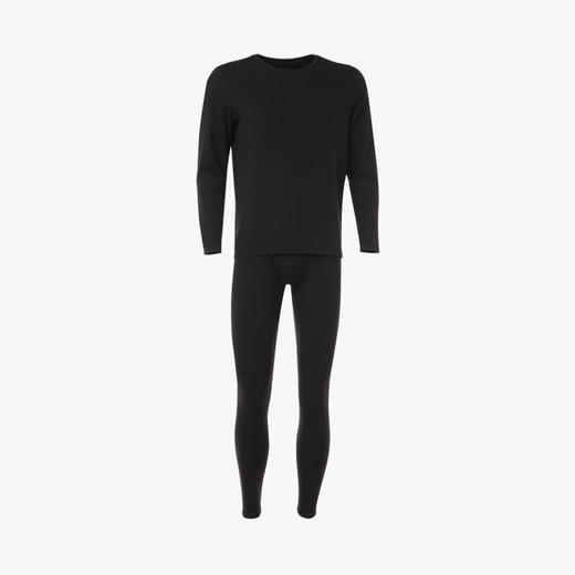 都市丽人都市锋尚轻暖5至15度男士特殊面料套装氨基酸呼吸衣薄套装保暖衣FW21A3 商品图3