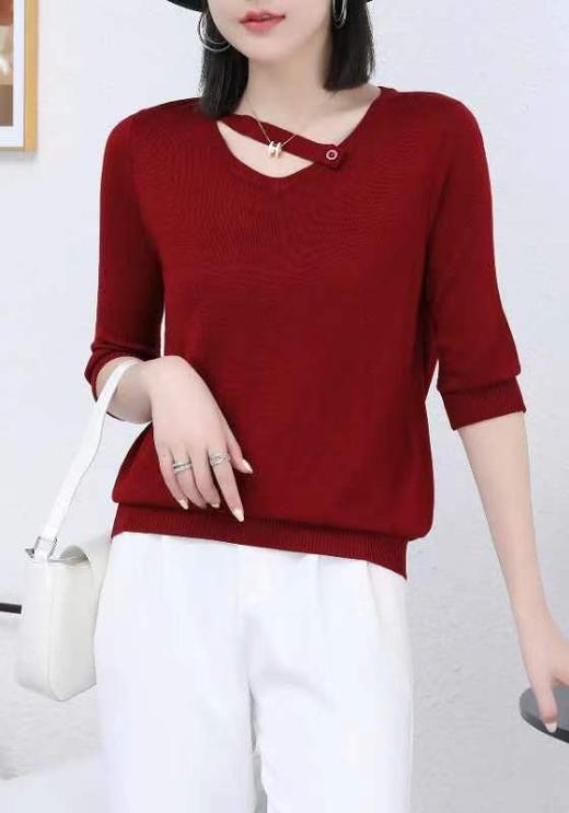 女中袖毛衣2204 商品图0