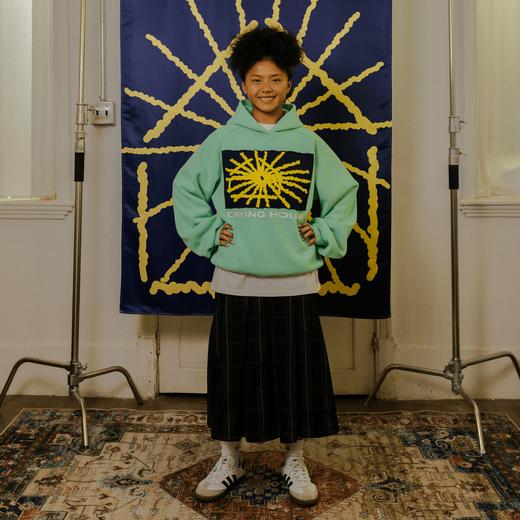 CryingCenter 泪屋系列 贴布印花稀有宝石绿520g重磅面料一件过冬 商品图3