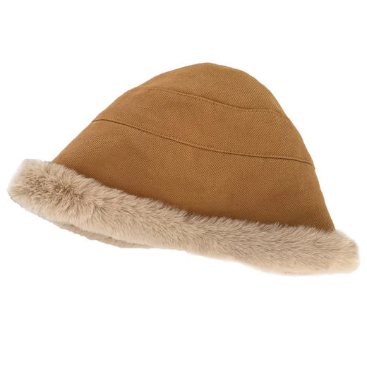 秋冬加厚毛绒保暖渔夫帽女防寒防风护耳盆帽北方冬天卷边帽子 nhk10 商品图4